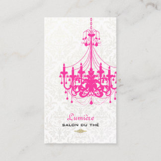 PixDezines hot pink chandelier/DIY color Business Card