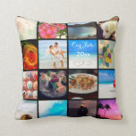 Create your Own Custom 16 Instagram Photo Collage Throw Pillow | Zazzle