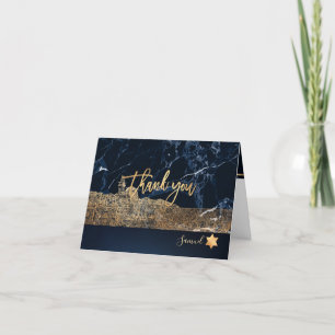 PixDezines Jerusalem Wall Bar Mitzvah✡ Thank You C Card