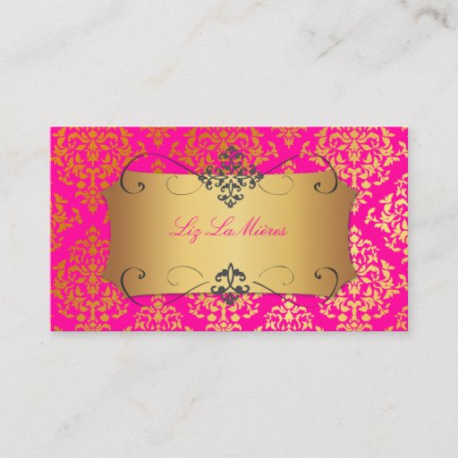 Customizable PixDezines Josephine Damask/DIY color Business Card Templates
