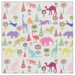 PixDezines jungle/DIY image size/text+background Fabric