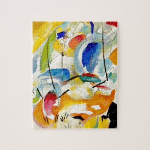 PixDezines Kandinsky 1913 Sea Battle Improv 31 Jigsaw Puzzle