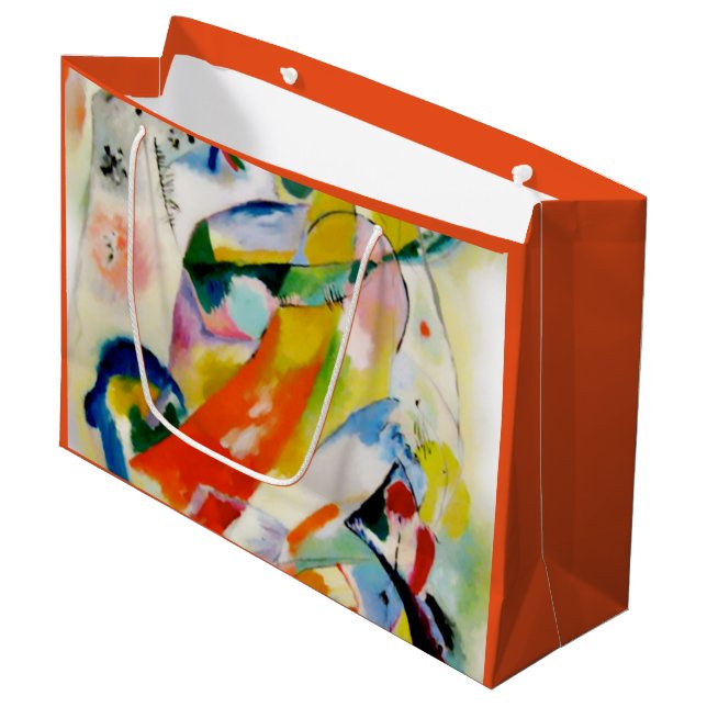 PixDezines Kandinsky 1914/abstract wall panel Large Gift Bag (Front Angled)