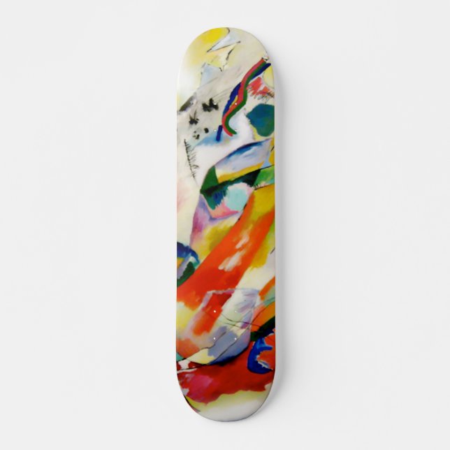 PixDezines Kandinsky 1914/abstract wall panel Skateboard Deck (Front)