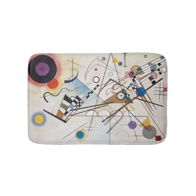 PixDezines Kandinsky 1923/composition viii Bathroom Mat (Front)