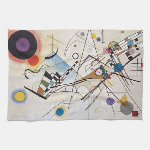 PixDezines Kandinsky 1923 Composition VIII Kitchen Towel