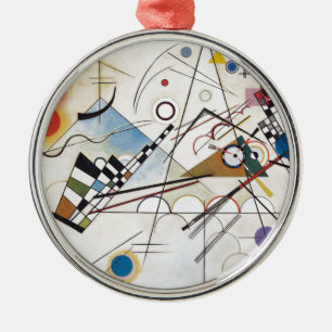 PixDezines Kandinsky 1923 Composition VIII Metal Ornament