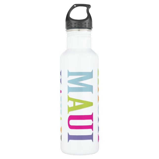 PixDezines kauai, maui, hawaii Stainless Steel Water Bottle (Front)