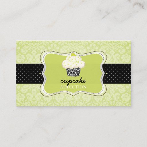 Customizable PixDezines Keylime cupcake/pâtisserie Business Card Template