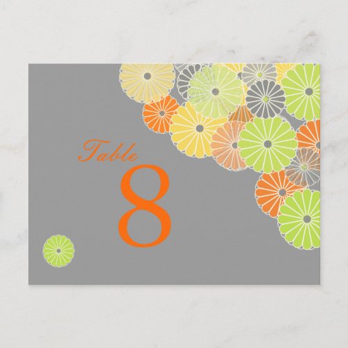 PixDezines Kiku chrysanthemum citrus color Postcard