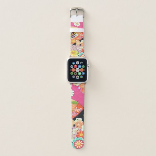 PixDezines KIMONO CHIRIMEN Apple Watch Band