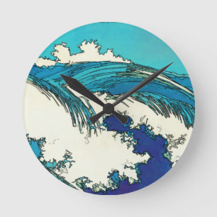 PixDezines konen uehara ocean waves, 上原 Round Clock
