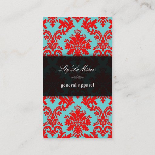 Customizable PixDezines la paloma Damask/DIY background Business Card Templates