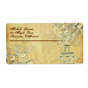 PixDezines La Tour Eiffel Label