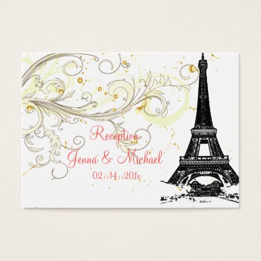 Customizable PixDezines la tour eiffel/paris Business Cards
