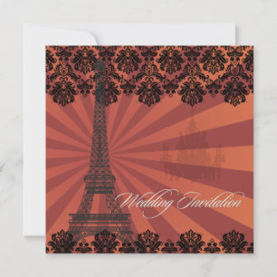 PixDezines la tour eiffel/paris Invitation