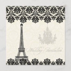 PixDezines la tour eiffel/paris Invitation