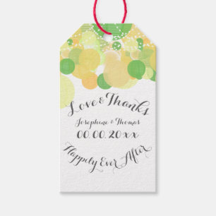 PixDezines lanterns/lime/lemon Gift Tags