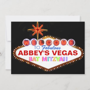 PixDezines las vegas bat mitzvah Invitation