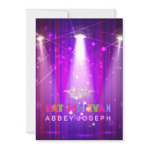 PixDezines Laser / Neon Lights Bat Mitzvah