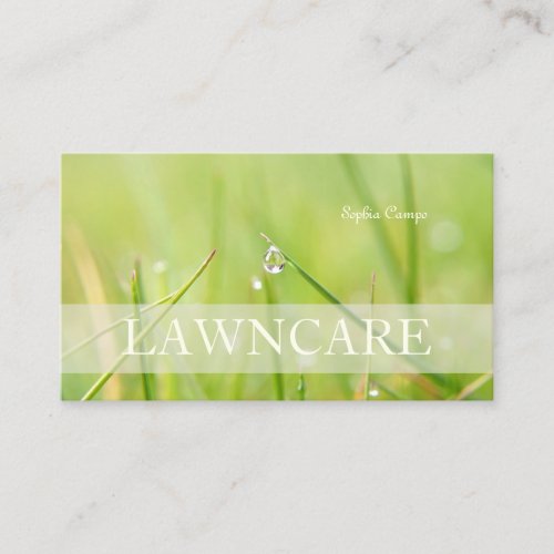 PixDezines lawn caregardenerDIY fonts Business Card