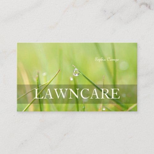 PixDezines lawn caregardenerDIY fonts Business Card