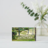 PixDezines lawn care/gardener/DIY fonts Business Card (Standing Front)