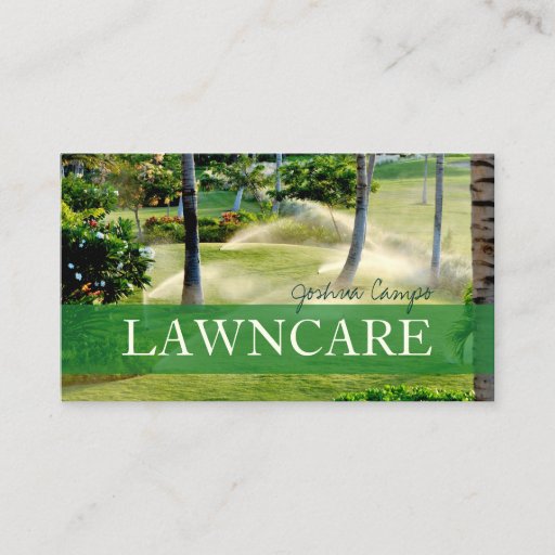 Customizable PixDezines lawn care/gardener/DIY fonts Business Card