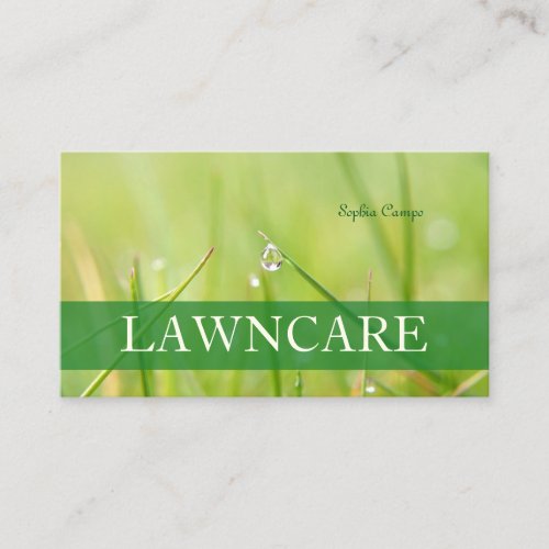 PixDezines lawn caregardenerDIY fonts Business Card