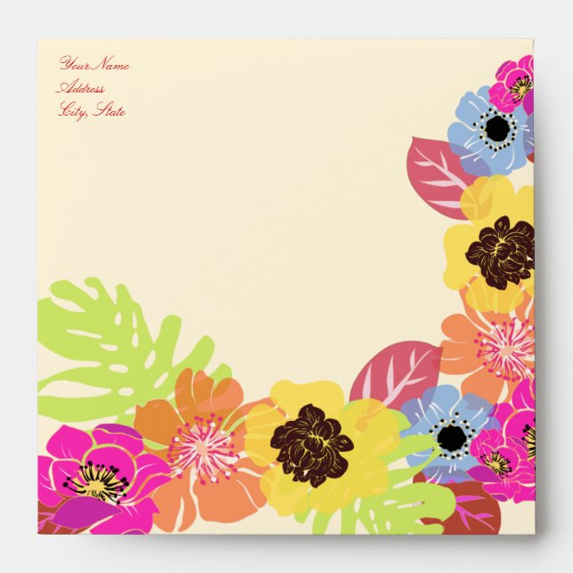 PixDezines Leis / Luau DIY color Envelope (Front)