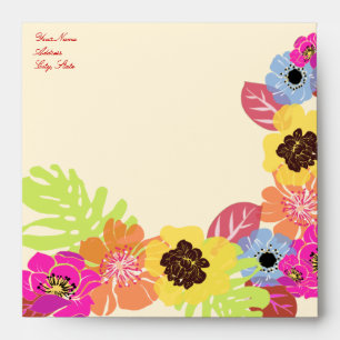 PixDezines Leis / Luau DIY color Envelope