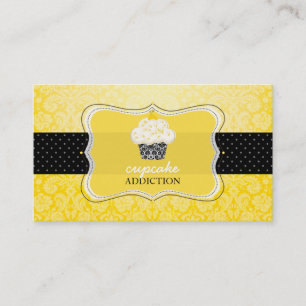 PixDezines lemon zest cupcake/pâtisserie Business Card