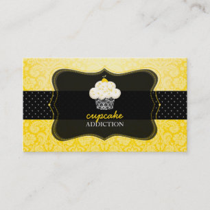 PixDezines lemon zest cupcake/pâtisserie Business Card