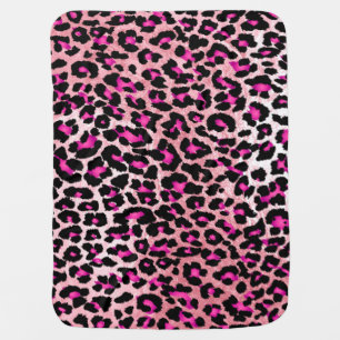 PixDezines leopard/DIY image size/text+background Swaddle Blanket