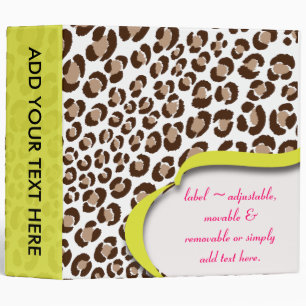 PixDezines Leopard print binders
