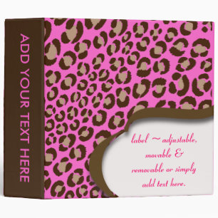 PixDezines Leopard print binders