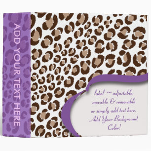 PixDezines Leopard print binders