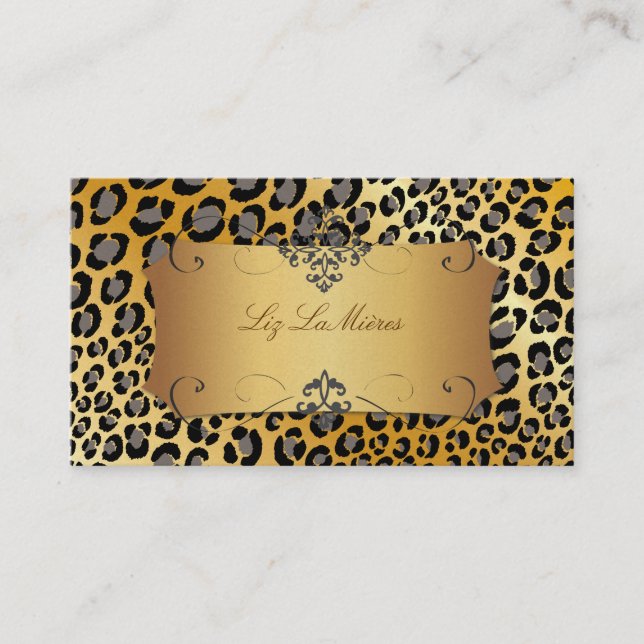 PixDezines Leopard spots / business cards (Front)