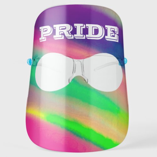 PixDezines LGBT Gay Pride Face Shield