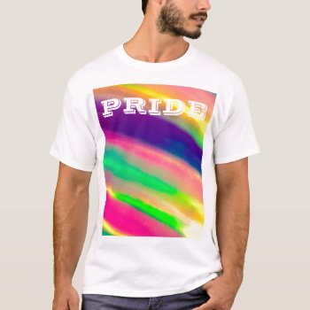 Pixdezines Lgbt Watercolor Rainbow Pride T-shirt by PixDezines at Zazzle