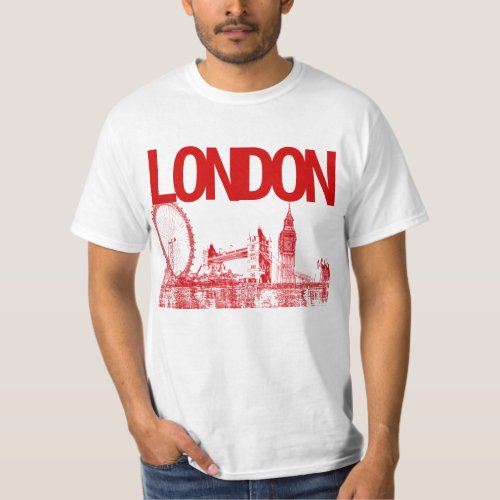 PixDezines londoncitiscapesketched T_Shirt