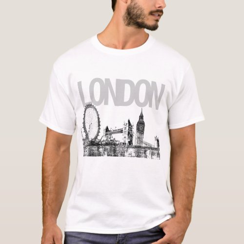 PixDezines londoncitiscape T_Shirt