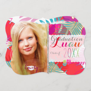 PixDezines Luau Graduation/Rainforest Invitation