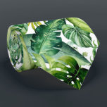 PixDezines Lush Greenery Tropical Foliage Neck Tie<br><div class="desc">PixDezines lush greenery of tropical foliage of monstera,  bird of paradise and banana leaves.  The design is an adjustable tiled image.</div>