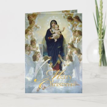 Pixdezines Madonna Angels  Holiday Greeting Cards by The_Masters at Zazzle