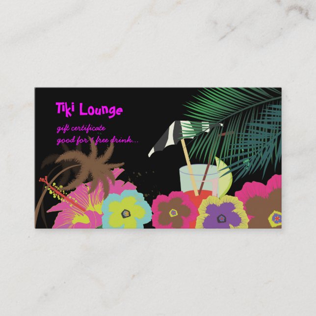 PixDezines Maitai, gift certificate (Front)