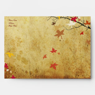 PixDezines Maple Branch, Faux Parchment Envelope