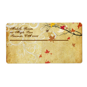 PixDezines Maple Branch Label