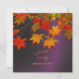 PixDezines maple leaves/fall event Invitation