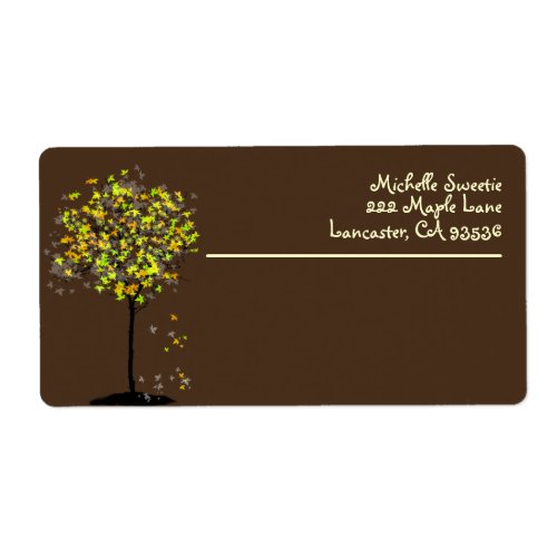 PixDezines Maple Tree Label